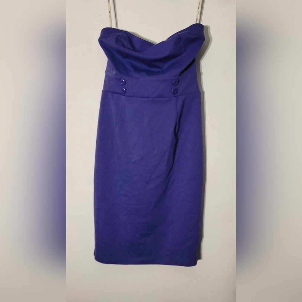 💜Strapless Purple Dress Sz SMALL💜